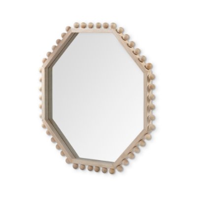 68525 - Torquay 33L x 33H Natural Wood Octagon Frame Mirror