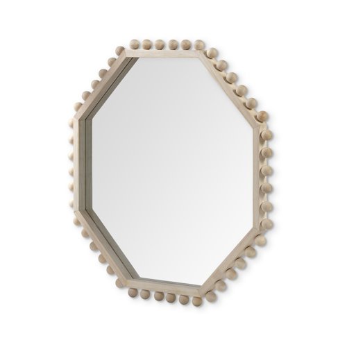 68525 - Torquay 33L x 33H Natural Wood Octagon Frame Mirror