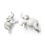68582 - Maynard Set of 2 White Elephant Wall Decorations