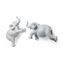 68581 - Maynard I  Set of 2 Grey Elephant Wall Decorations