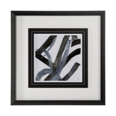 12982 - Low Storm I by Mercana Studio a Hand Embellished Textured Framed Art Print Matted under Glass