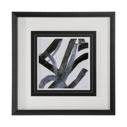 12982 - Low Storm I by Mercana Studio a Hand Embellished Textured Framed Art Print Matted under Glass
