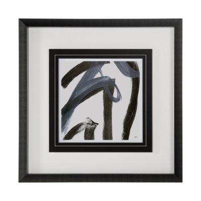 12983 - Low Storm II by Mercana Studio a Hand Embellished Textured Framed Art Print Matted under Glass