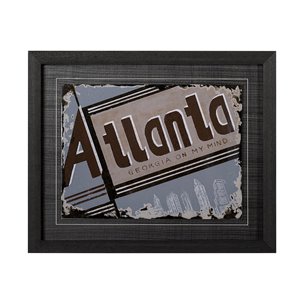 Atlanta by Alarm a Hand Embellished Textured Framed Art Print
