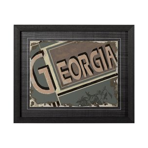 Georgia by Alarm a Hand Embellished Textured Framed Art Print