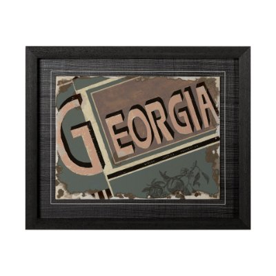 12994 - Georgia by Alarm a Hand Embellished Textured Framed Art Print