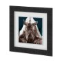 13000 - Rhino Blue by Mercana Studio a Hand Embellished Textured Framed Art Print Matted under Glass