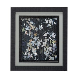 Whirlwind by Liz Jardine a Hand Embellished Textured Framed Art Print Matted under Glass