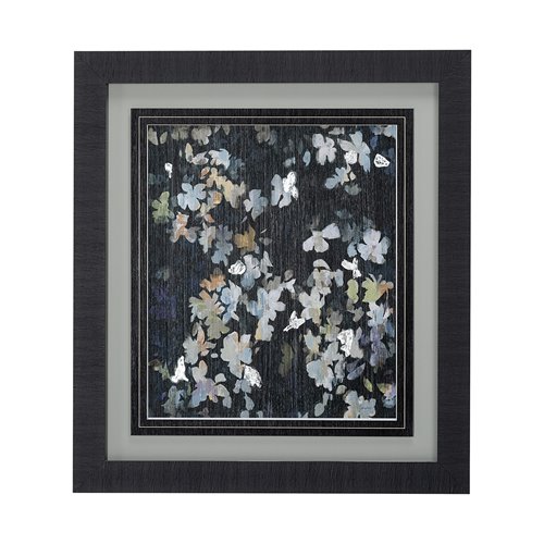 13036 - Whirlwind by Liz Jardine a Hand Embellished Textured Framed Art Print Matted under Glass