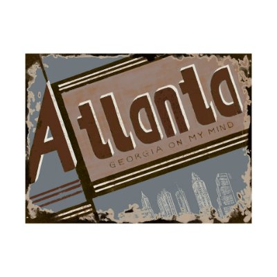 101469-L - Atlanta by Alarm a Hand Embellished Textured Canvas