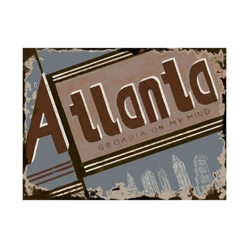 101469-L - Atlanta by Alarm a Hand Embellished Textured Canvas