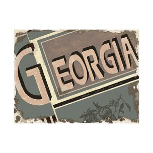 Georgia by Alarm a Hand Embellished Textured Canvas
