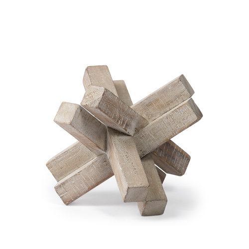 68646 - Vega II (Large) 7L x 7W Natural Wood Jack Object