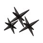 68650 - Rhea (Set of 3) Brown Cast Iron Small, Medium & Large Jacks