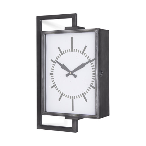 68553 - Hagar Rectangular Large Industrial Wall Clock