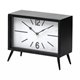 68552 - Lita Black Metal Rectangular Table Clock 