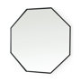 68548 - Helix 37" Octogon Black Metal Frame Mirror