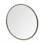 68545 - Piper 47.2L x 1.0W x 47.2H Large Gold Metal Round Wall Mirror