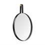 68560 - Collie 20x26 Round Black Metal Frame Mirror