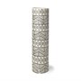 68624 - Uhura II Large Cream Black Patterned Cylindrical Ceramic Vase