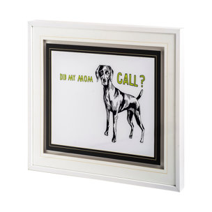 Weimaraner by Marie, Natasha a Framed Art Print Matted under Glass
