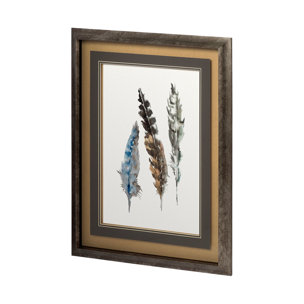 A Light Touch II by Rebecca Meyers a Hand Embellished Textured Framed Art Print Matted under Glass