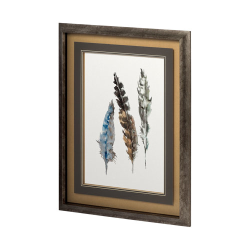 11396 - A Light Touch II by Rebecca Meyers a Hand Embellished Textured Framed Art Print Matted under Glass