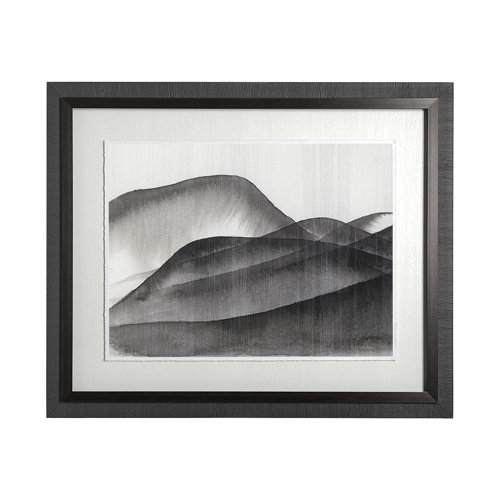 13050 - Beyond the Rainy Hills I by Mercana Studio Hand Embellished Framed Art Print Matted under Glass