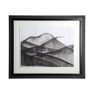 Beyond the Rainy Hills II by Mercana Studio Hand Embellished Framed Art Print Matted under Glass