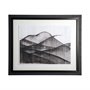 13051 - Beyond the Rainy Hills II by Mercana Studio Hand Embellished Framed Art Print Matted under Glass