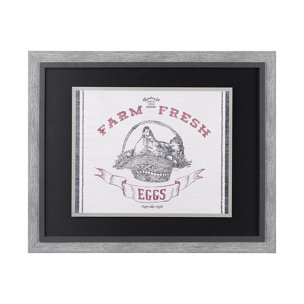 Farm Fresh II by Halle Rakka a Hand Embellished Textured Framed Art Print