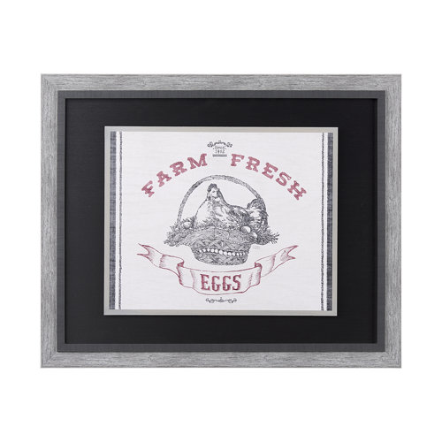 13049 - Farm Fresh II by Halle Rakka a Hand Embellished Textured Framed Art Print
