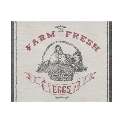 101486-L - Farm Fresh II by Halle Rakka a Hand Embellished Textured Canvas