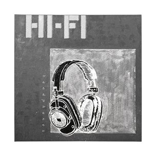 Retro Tone II by Alarm a Hand Embellished Textured Canvas