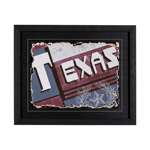 13221 - Texas by Alarm a Framed Art Print