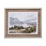 13158 - Overcast Reservoir I by Ethan Harper a Hand Embellished Textured Framed Art Print Matted under Glass