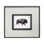 13083 - Dynamic Bison I by Ethan Harper a Hand Embellished Textured Framed Art Print Matted under Glass