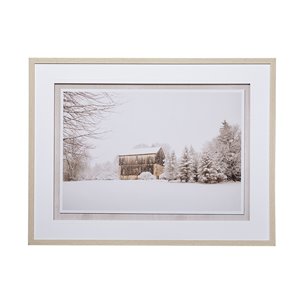 First Snow by Aledanda a Framed Photo Art Print Matted under Glass