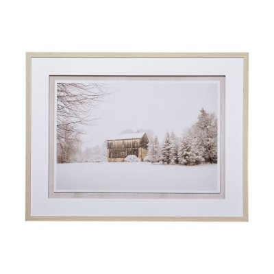 13071 - First Snow by Aledanda a Framed Photo Art Print Matted under Glass
