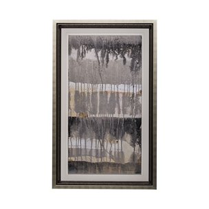 Tectonic I by Albena Hristova a Hand Embellished Textured Framed Art Print Matted under Glass