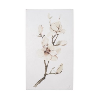 101622-L - Magnolia III by Gabrielle Campbell a Hand Embellished Textured Canvas