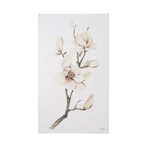 101622-L - Magnolia III by Gabrielle Campbell a Hand Embellished Textured Canvas
