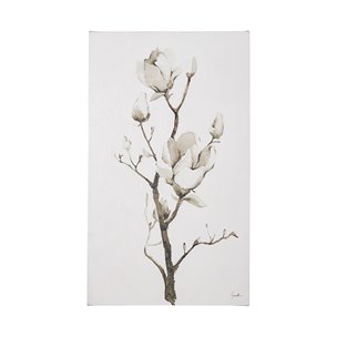 Magnolia II by Gabrielle Campbell a Hand Embellished Textured Canvas