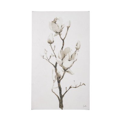 101621-L - Magnolia II by Gabrielle Campbell a Hand Embellished Textured Canvas