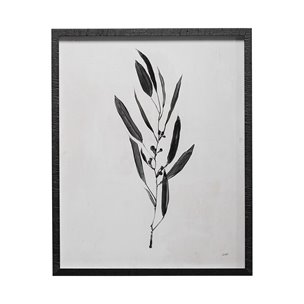 Botanical Study I by Julia Purinton a Hand Embellished Textured Framed Art Print Matted under Glass