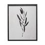 13067 - Botanical Study I by Julia Purinton a Hand Embellished Textured Framed Art Print Matted under Glass