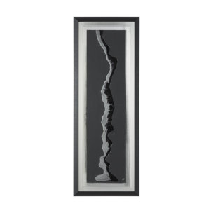 Silver River by Barbara Fleming a Hand Embelished Textured Framed Art Print Matted under Glass