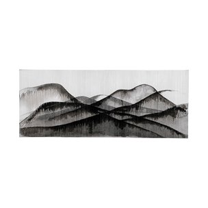 Beyond the Rainy Hills by Mercana Studio a Hand Embellished Textured Canvas