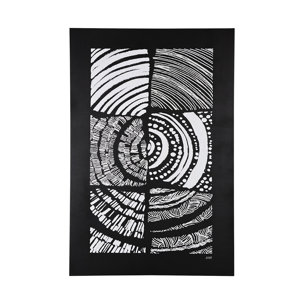 Maze II by Alarm a Hand Embellished Textured Canvas
