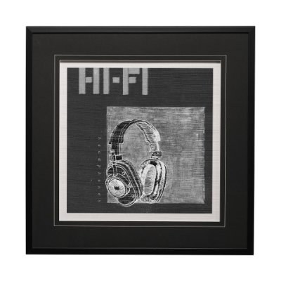 13148 - Retro Tone II by Alarm a Hand Embellished Textured Framed Art Print Matted under Glass